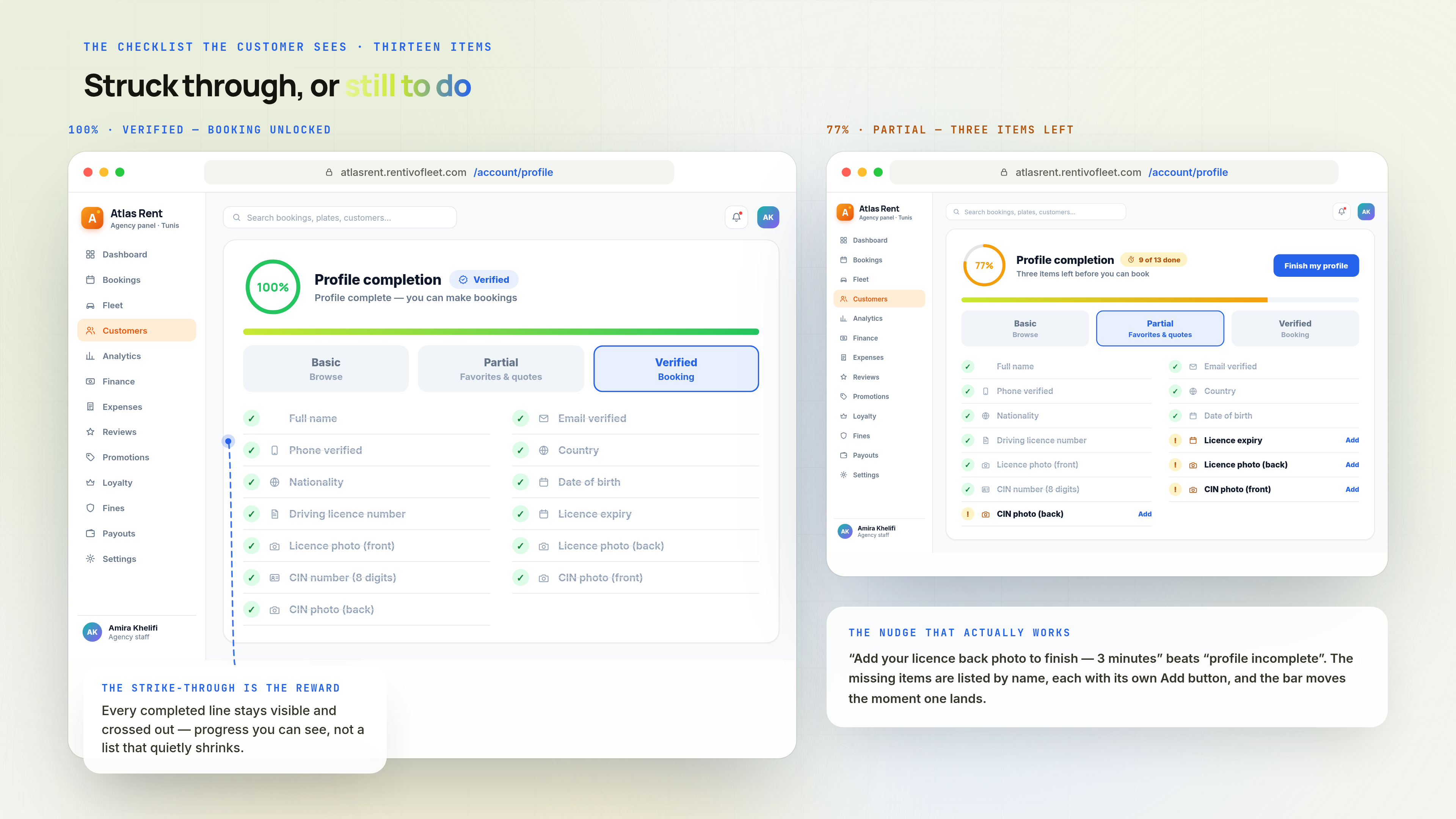 Profile Completion & Verification — Plate 253